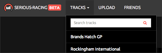 Track search bar